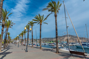 Seaside promenade in Cartagena, Spain © dudlajzov