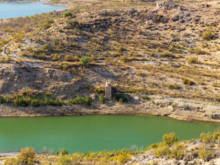 lake and mountains in the summer
