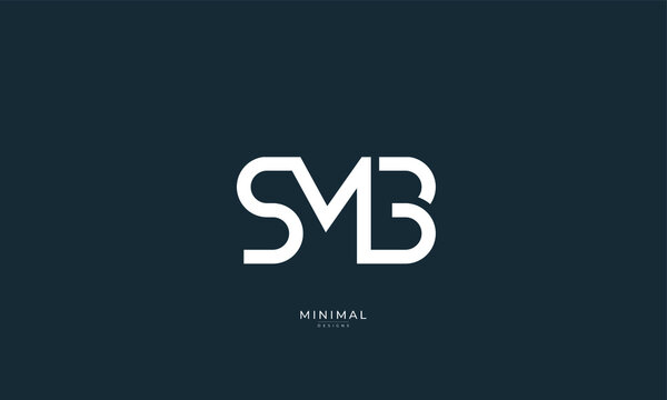 Alphabet letters icon logo SMB
