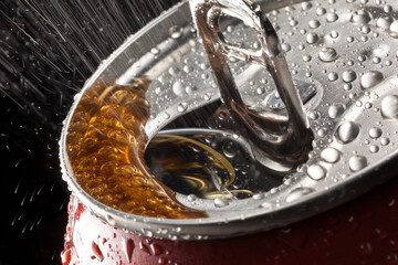 Fototapeta Fizzy Drink - Ring Pull Cola Can obraz