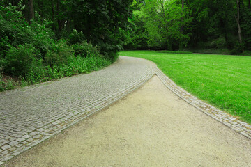 Stone path in the park