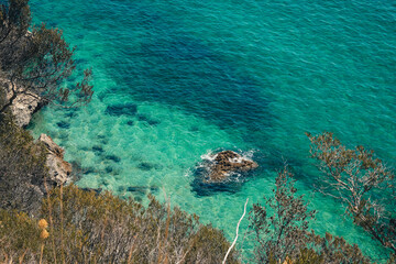 Arrabida, amazing place near Lisbon in Portugal, wonderful views and marvellous beaches. The water is clear.