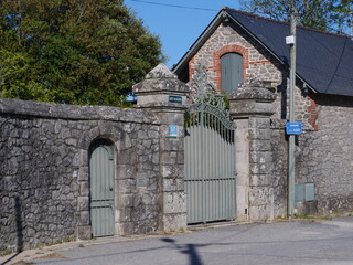 French houses at le Pouliguen a small city right near the sea. (may 2020)
