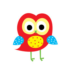 cute little owl graphic vector