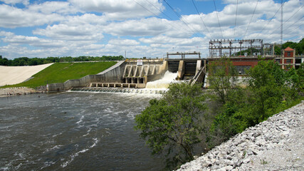 Oakdale Hydro Electric Dam near Delphi Indiana