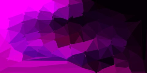 Dark pink vector gradient polygon layout.