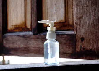 Fototapeta na wymiar bottle of liquid hand soap
