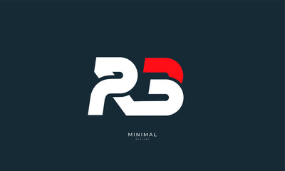 Alphabet letters icon logo RB