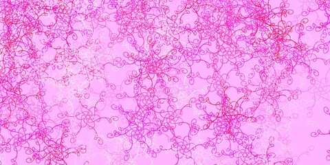 Light Pink vector pattern with lines.