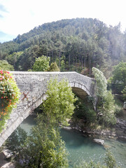 The Roc bridge in Castellane near Castellane, France