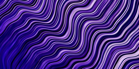 Light Purple vector background with curves. Abstract gradient illustration with wry lines. Best design for your ad, poster, banner.