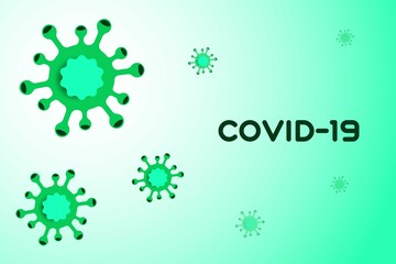 COVID-19 coronavirus symbols illustration background