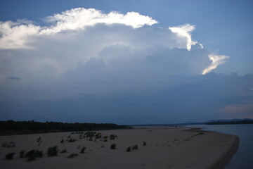 Beautiful cloudy evening