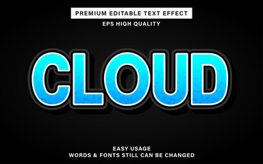 Text effect cloud