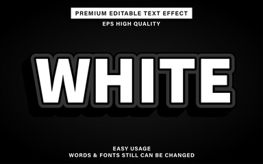 Text effect white