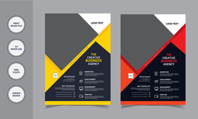 Creative business agency flyer template