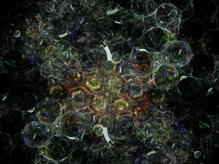 Imaginatory fractal background Image