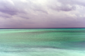 Beautiful sea wave and white sand beach Zanzibar, Tanzania.