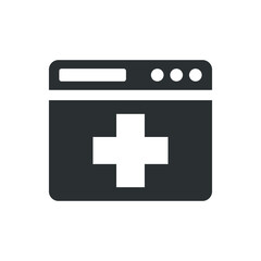 Online medical services icon