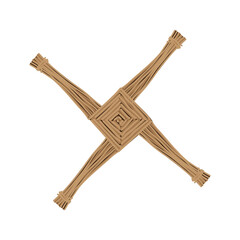 Brigid's cross, vector