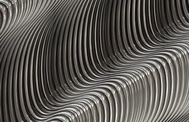 futuristic abstract metal art