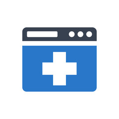 Online medical services icon