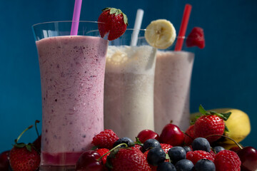 fruit smoothie with berries