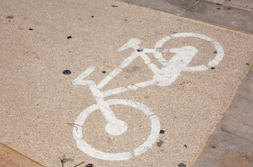 bicycle lane sign