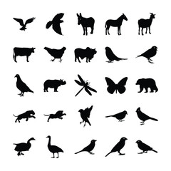 
Animals Silhouette Vectors

