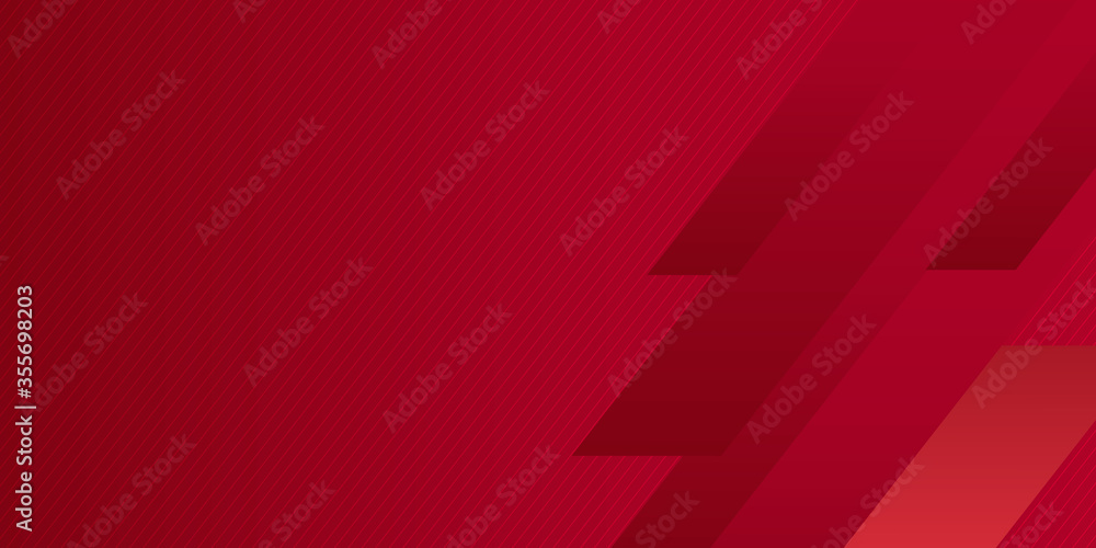 Fototapete Red Background with shiny stripe lines. Modern black red abstract wave curved background for presentation design