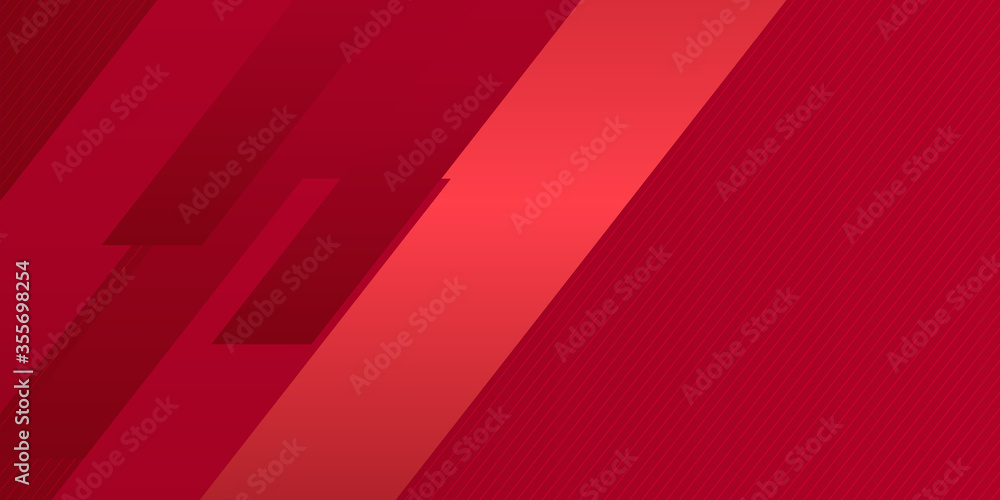 Poster red background with shiny stripe lines. modern black red abstract wave curved background for present