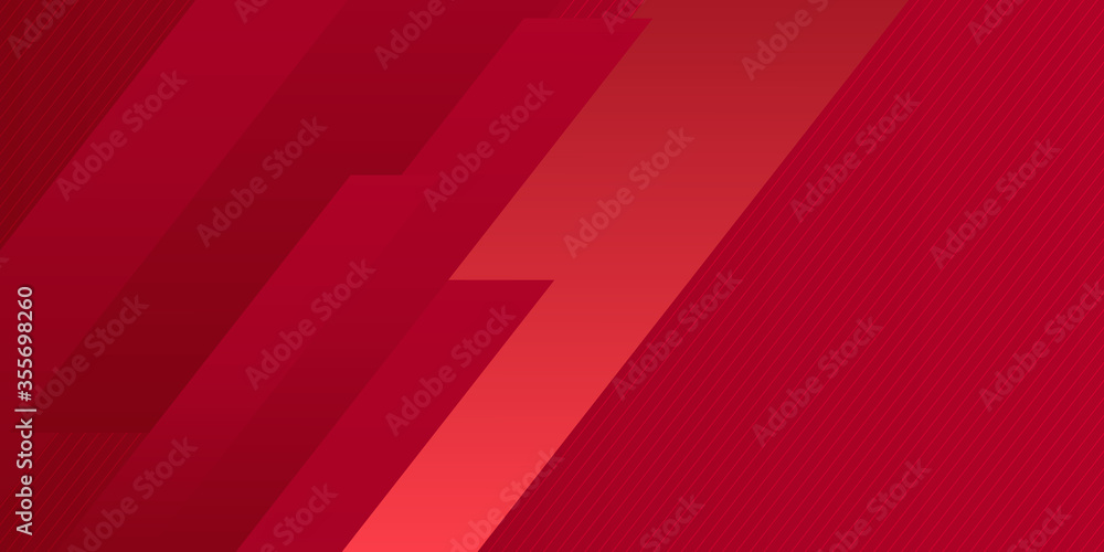 Poster red background with shiny stripe lines. modern black red abstract wave curved background for present