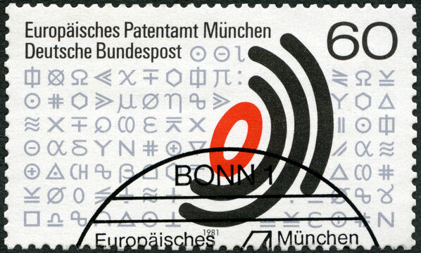 GERMANY - 1981: Shows European Patent Office Centenary, 1981