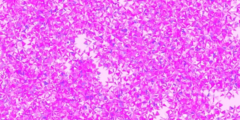 Light Purple, Pink vector pattern with colored snowflakes.
