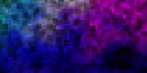 Dark Pink, Blue vector layout with lines, rectangles.