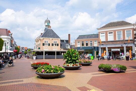 Historic downtown in Almelo in Gelderland, Netherlands