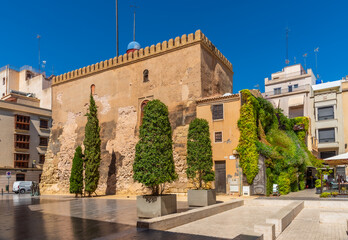 Calaforra tower in center of Elche, Spain