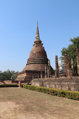 Fototapeta na wymiar Stupa du parc historique de Sukhothaï, Thaïlande