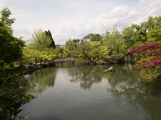 Fototapeta na wymiar Jardines del Templo Eikando, en Kioto, Japón