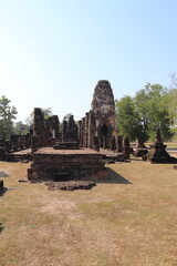 Temple du parc historique de Sukhothaï, Thaïlande	