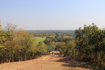 Paysage rural à Sukhothaï, Thaïlande