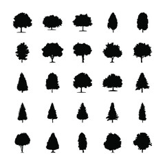
Trees Solid Icons 
