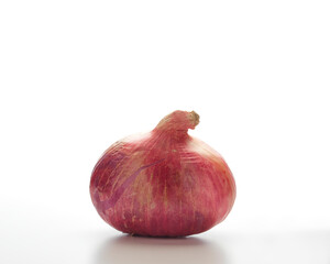 red onion isolated on a white background.