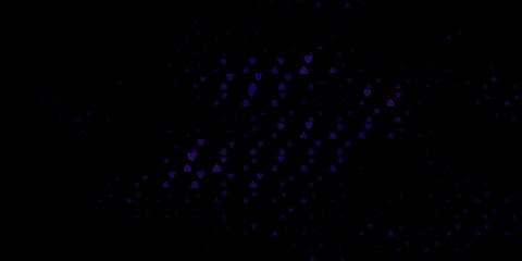 Dark Purple, Pink vector backdrop with mystery symbols.