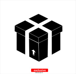 Box Icon.Flat design style vector illustration for graphic and web design.