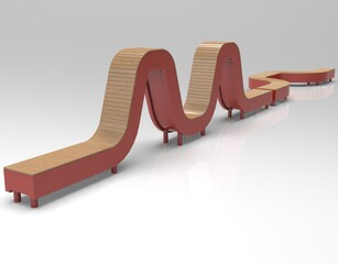 3d image of Bench line complex snake 00001.jpg