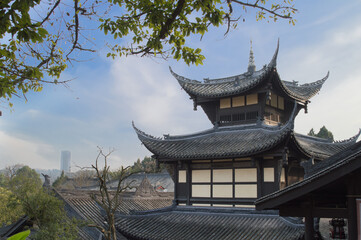 Fototapeta na wymiar ancient chinese temple
