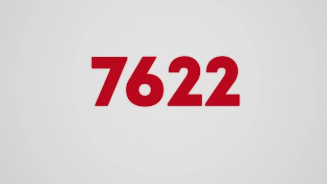 9k Minimalistic counter video for social networks. Video introduction for the reaching 9000 subscribers, followers or likes.