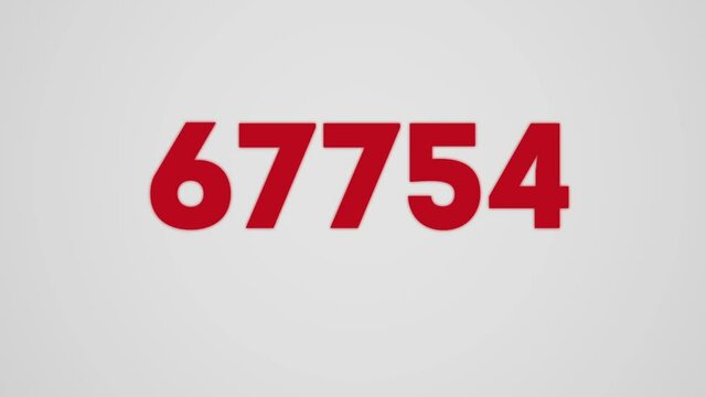 80k Minimalistic counter video for social networks. Video introduction for the reaching 80000 subscribers, followers or likes.