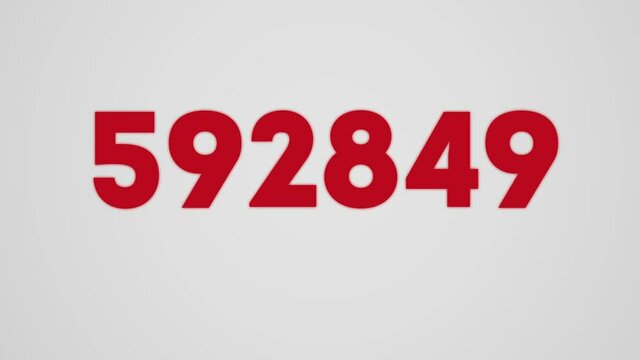 700k Minimalistic counter video for social networks. Video introduction for the reaching 700000 subscribers, followers or likes.